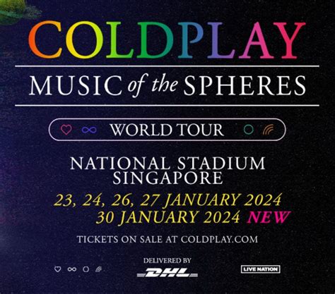 WTS 4 X Coldplay 31 Jan 2024 Singapore General Standing MOTS Concert