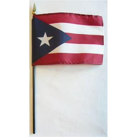 Puerto Rico 4x6 Stick Flag