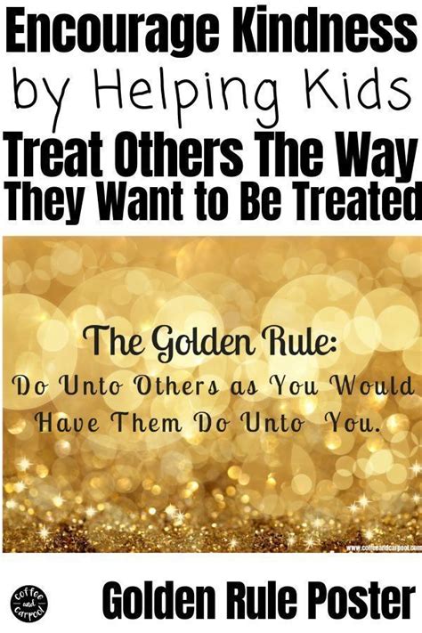 Golden Rule Poster Digital Eposter Golden Rule Kind Kids Kindness