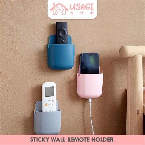 Jual Usagi Official Sticky Wall Remote Holder Hook Kantong Tempelan