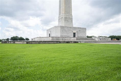 Dallas Architecture Monument With Green Grass