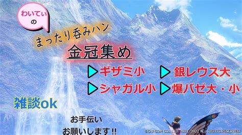 【モンハン ライズサンブレイク】参加型まったり呑みハン金冠集め手伝ってぇ！初見様も大歓迎♪ゆるっとぬるっとお願いします Youtube