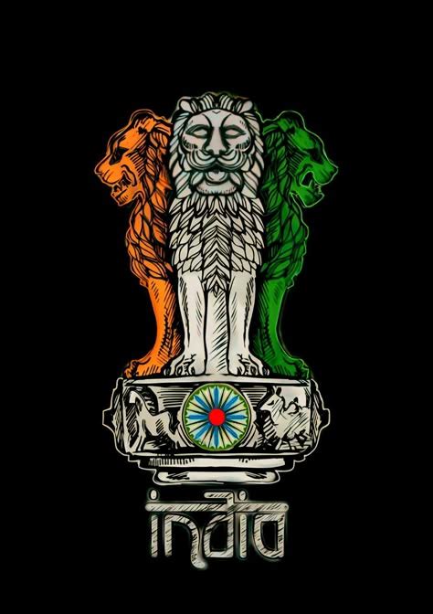 Bharat Sarkar Logo Wallpaper