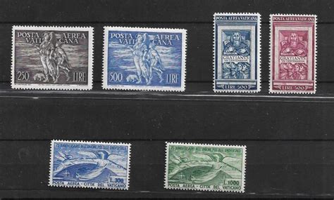 Vatican City 1948 1951 Three Airmail Sets 6 Values With Catawiki