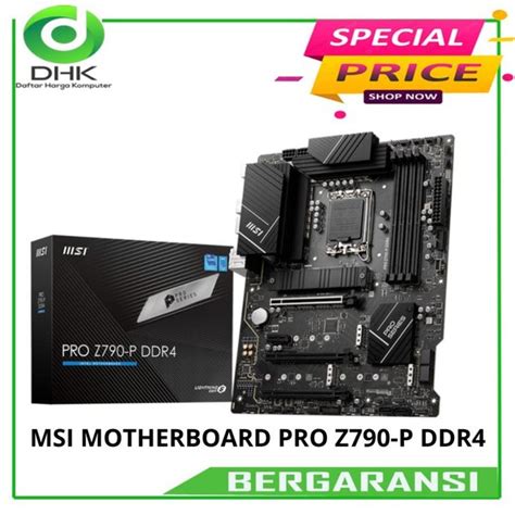 Jual Msi Motherboard Pro Z P Ddr Di Lapak Daftar Harga Komputer