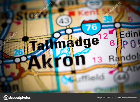 Tallmadge Ohio Usa Map — Stock Photo © aliceinwonderland2020 #379803310