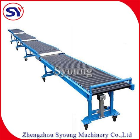 Gravity Telescope Flexible Roller Conveyor For Loadingandunloading 20ft 40ft Container China