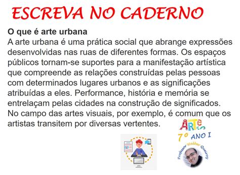 Profwalber Queiroz Blog Do Educador Aula 03 7 Ano 2021arte