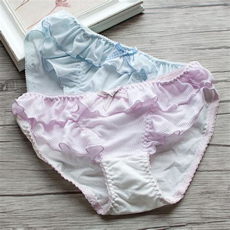 Japanese Princess Cute Girl Low Waist Underwear Cotton Breathable Sweet Sexy Briefs Bragas