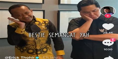 Ikuti Tren TikTok Bestie Sarangbeo Bareng Bahlil Lahadalia Gaya