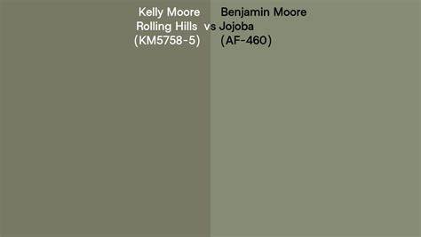 Kelly Moore Rolling Hills KM5758 5 Vs Benjamin Moore Jojoba AF 460