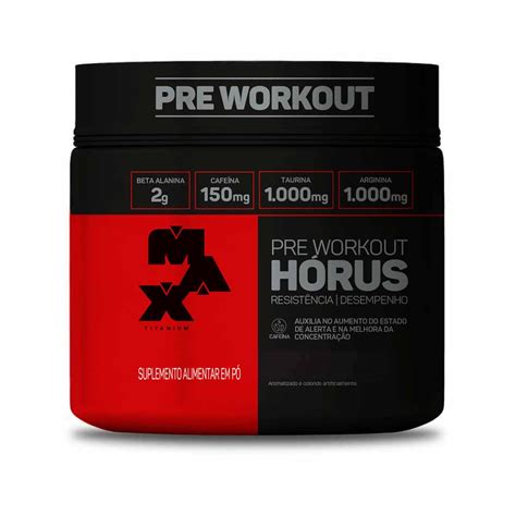 Horus Pre Workout G Max Titanium Hardcore Suplementos