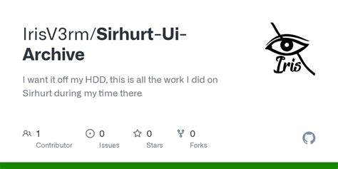 Github Irisv3rmsirhurt Ui Archive I Want It Off My Hdd This Is All