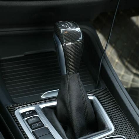 Real Carbon Fiber Gear Lever Shift Knob Cover Trim Fit For BMW X1 F48