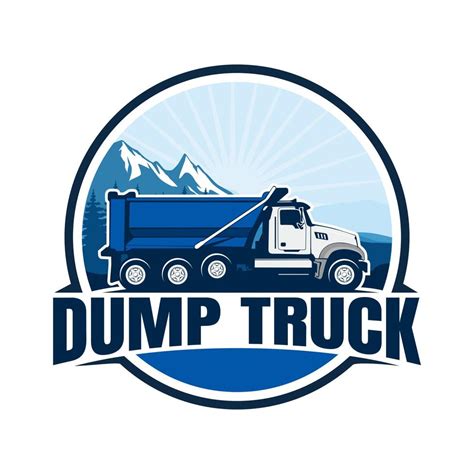 dump truck logo design icon vector 6408416 Vector Art at Vecteezy