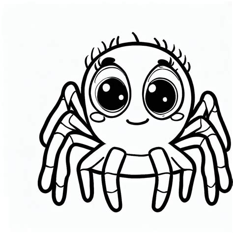 Desenhos De Aranha Muito Fofa Para Colorir E Imprimir