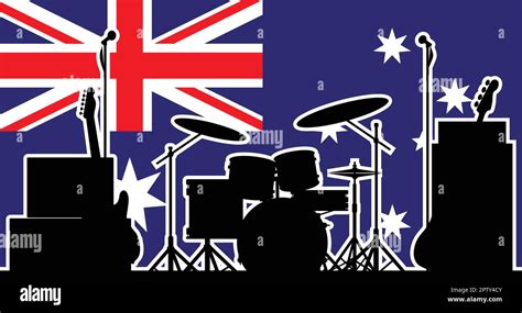 Australian Rock Band Stock Vector Images Alamy