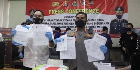 Polisi Ciduk 5 Pemalsu Hasil Swab Di Pelabuhan Merak Salah Satunya Dokter