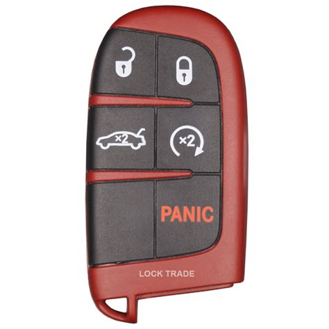 CONTROL REMOTO OEM DODGE SRT GALLETA FANTASMA ROJO Locktrade México