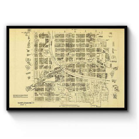 Castlemaine Victoria Vintage Maps