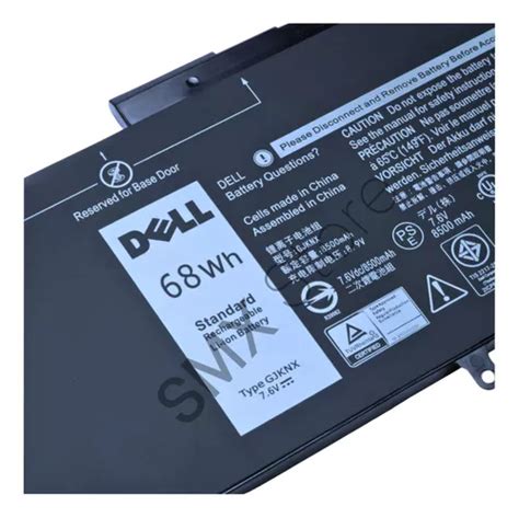 Bateria Notebook Dell Precision Wh Gjknx Original Mercadolivre