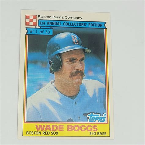 1984 TOPPS RALSTON PURINA 11 OF 33 WADE BOGGS EBay