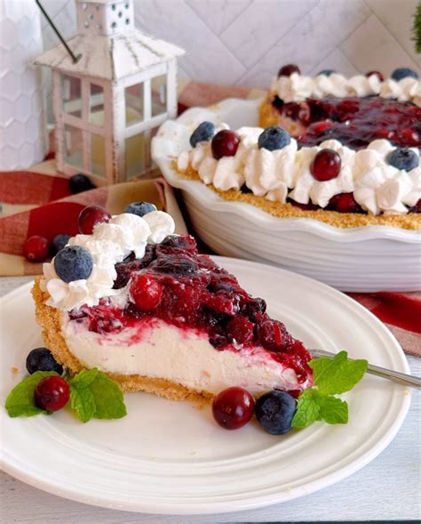 Cranberry Blueberry Cream Cheese Pie Norines Nest