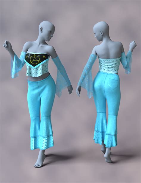 Dforce Amelia Retro Outfit For Genesis And Female Daz D