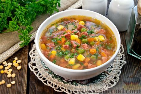 Суп гороховый с копченостями, рецепты на RussianFood.com: 79 рецептов ...