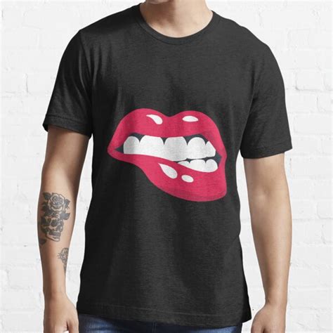 Red Lips Lip Biting Sexy Lips T Shirt For Sale By Olga Boat