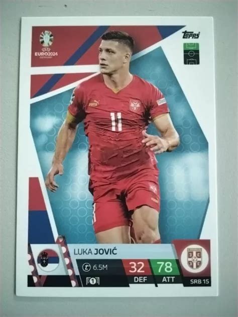 Topps Match Attax Uefa Euro Base Luka Jovic Serbia Srb Serbia