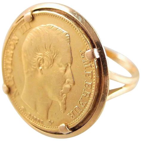 France S Napol On Iii Solid Gold Ring And Mil Extra Large