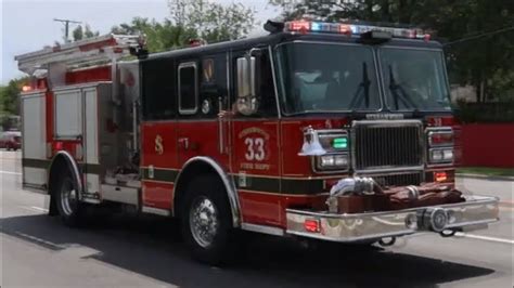 Streamwood Fire Department Engine And Ambulance Responding Youtube