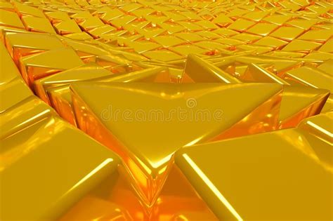 3d Illustration The Golden Path Leading To Wealth And Success Stock