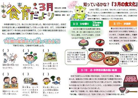 食育だより3月号