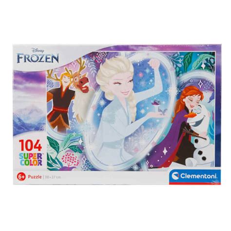 104 Parça Supercolor Puzzle Disney Frozen ve Dostları