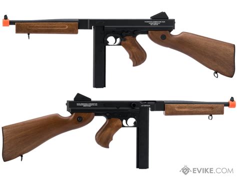 Cybergun Auto Ordnance Licensed Thompson M1a1 Airsoft Aeg Rifle W Metal Receiver Package Gun