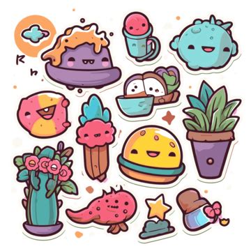 Cute Kawaii Cute Plant Character Illustration Vector Icon Clipart