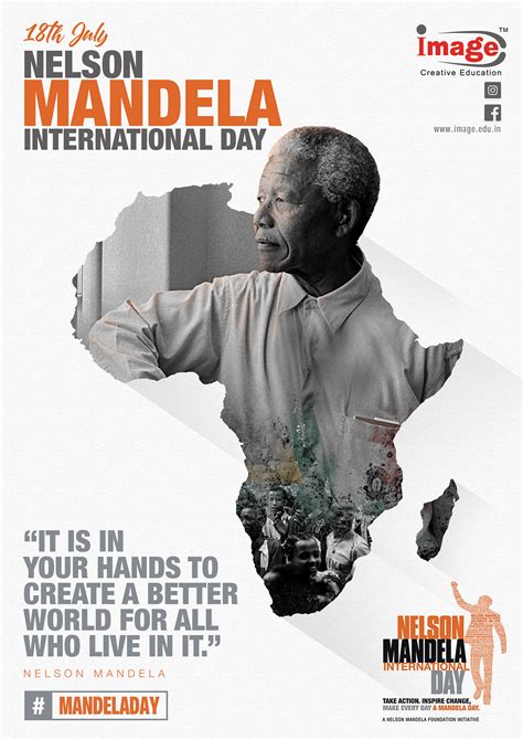 Nelson Mandela Day Poster Design On Behance