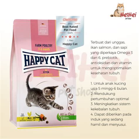 Jual Happy Cat Kitten Mother Baby Farm Poultry 300 Gr Makanan Kucing