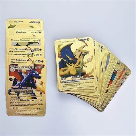 Cartas Pokémon Metal Doradas Originales V Gx Vmax Ex Vol1 Aurora Beam