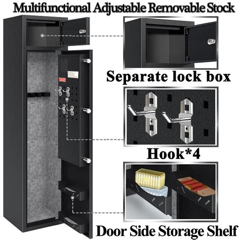 KAER Large Rifle Safe Gun Safe For Rifles And Shotguns Quick Access