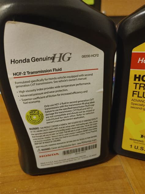 Qts Genuine Oem Honda Hcf Cvt Fluid With Drain Gasket Hcf