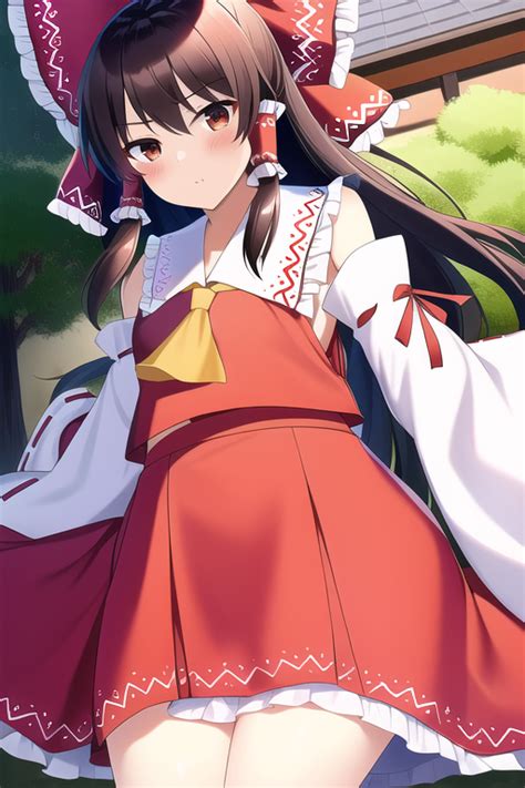 Hakurei Reimu Touhou Generated By Generated By Ai User Rujg3385