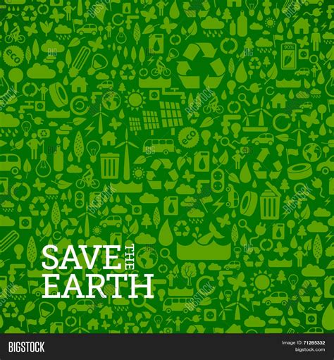 Green Eco Background Vector Photo Free Trial Bigstock