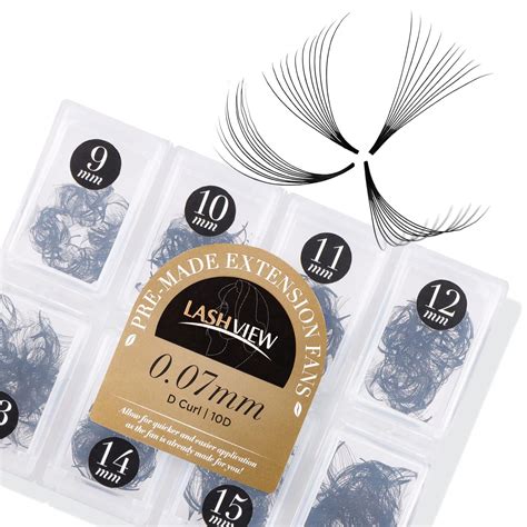 Amazon LASHVIEW 1000 Premade Volume Eyelash Extensions Mixed Tray