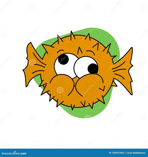 Cartoon Puffer Fish