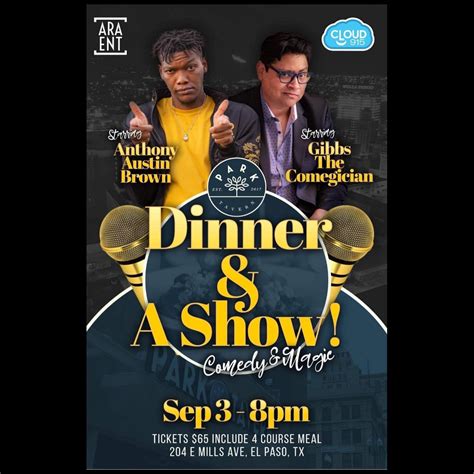 Comedy and Magic-Dinner & a Show! - DMD - Downtown El Paso