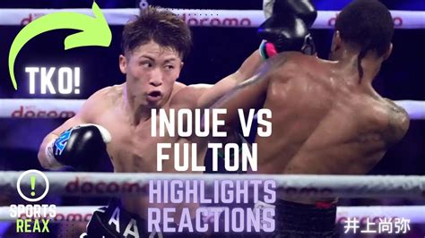 BOXERS REACT TO NAOYA INOUE TKO VS STEPHEN FULTON NAOYA INOUE