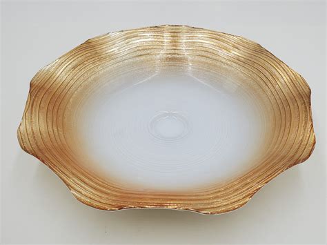 13glass Bowl Gold Design Kitchen Depot